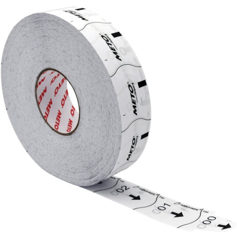 METO Queue Tickets f/Turn-O-Matic Classic white