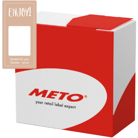 METO Sealing secure label 50x100 Enjoy!