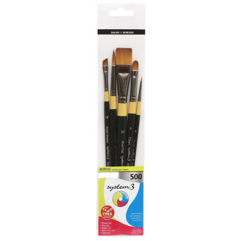 Daler-Rowney System3 Wallet Brush 501 5 pcs