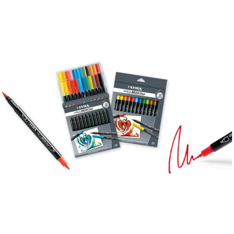 Lyra Aqua Brush Duo Marker 12 pcs