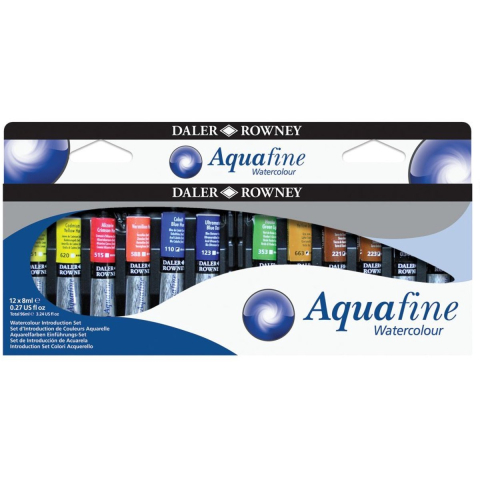 Daler-Rowney Aquafine Watercolour Introduction Set 12x8 ml
