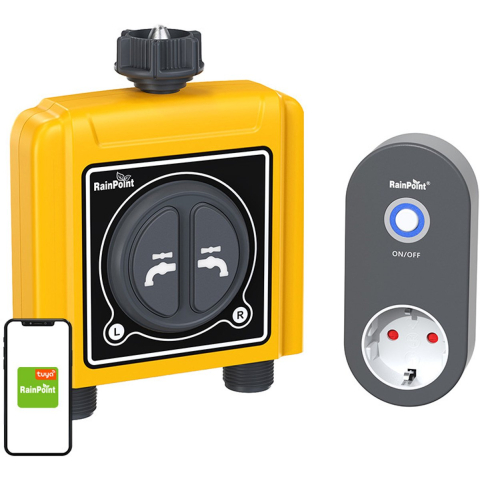 RainPoint 2-Zone Irrigation Controller - With App