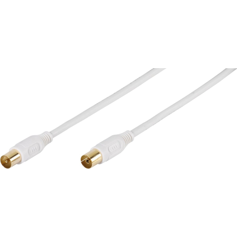 Vivanco 90dB Antenna Cable 2x shield 15m White