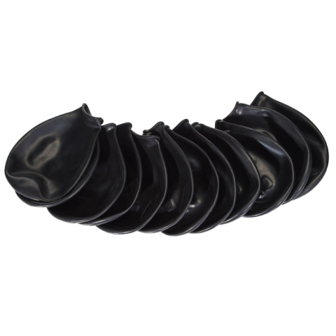 PawZ - Rubber Dog Boots - S - Black - 12 pcs
