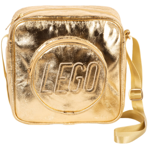 Euromic LEGO®BRICK crossbody GOLD 25x25 cm 8.5 L