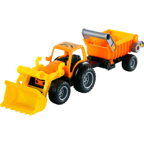 Cavallino Toys - Tractor with Front Loader and Trailer