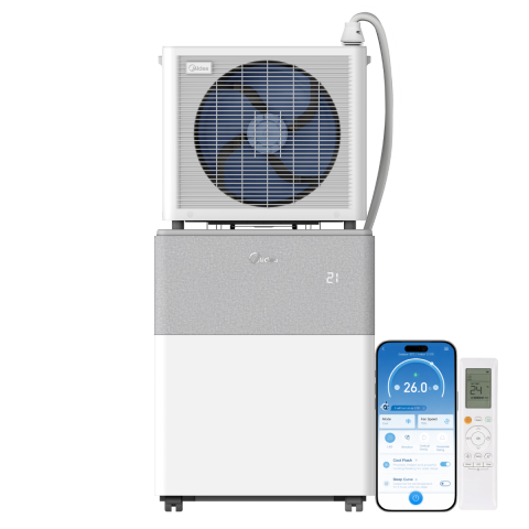 Midea PortaSplit Mobiele Split Airco - 8.000 BTU - Koelen - Met Wifi