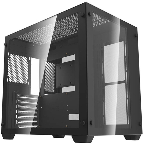 Darkflash Computer case C285 (black) - Case - Miditower - Zwart