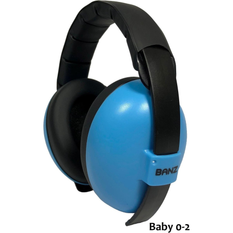 Banz Plastic Hearing Protection Earmuffs for Infants - Blue
