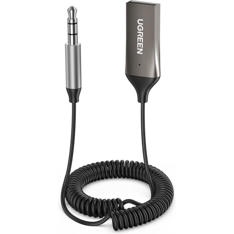 UGREEN Bluetooth Car Receiver Aux With Mic (Space Grey)