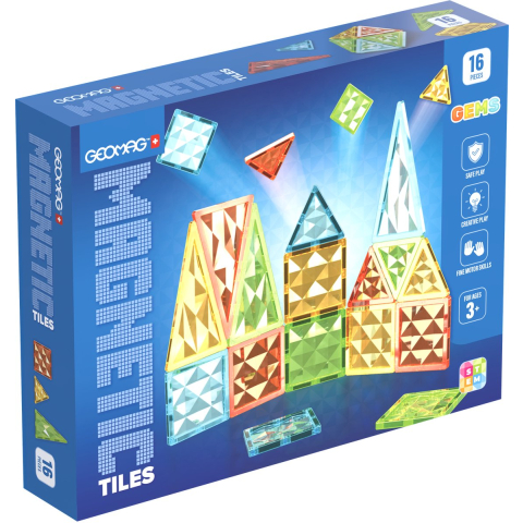 Geomag Gems 16 magnetic tiles