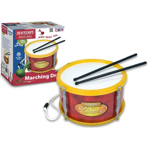 Bontempi Marching drum with shoulder strap & drum sticks