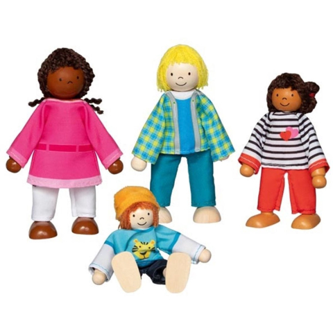 Goki Flexible Dolls Intercultural Family 4pcs.