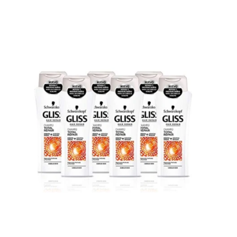 Gliss-Kur Shampoo - Total Repair 6 x 250 ml