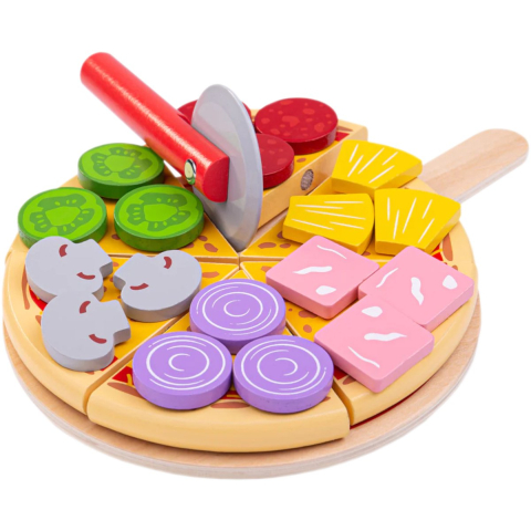 Bigjigs Wooden Pizza with Toppings