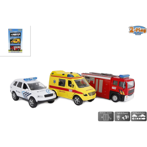 2-Play Traffic 2-Play Die-cast Emergency Service Vehicles Belgium