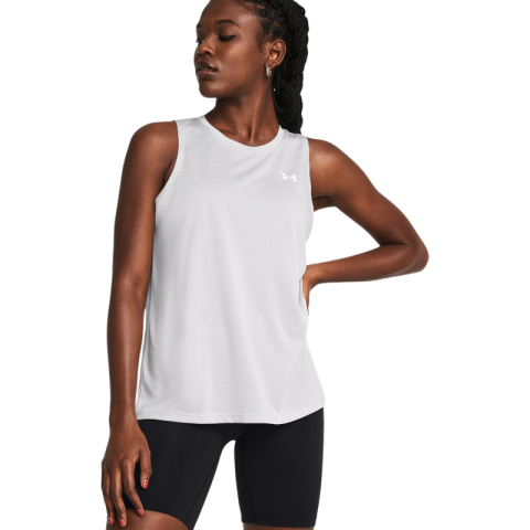 Under Armour dames Tech Tank Twist grijs Sportstyle collectie L
