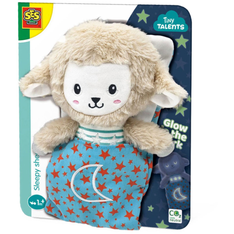 SES Creative Tiny Talents Sleepy Sheep - Night Buddy Glow in the Dark