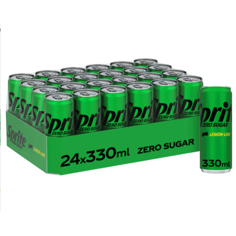 Sprite Zero Sugar Citroen-Limoen 24 x 330 ml