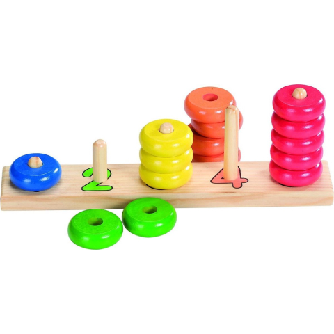 Goki Wooden Stacking Puzzle color