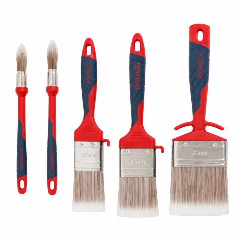 Work>it Brushes in Sets of 2 Round and 3 Flat
