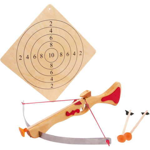 Small Foot - Wooden Sports Crossbow with Target Board 4 pcs.