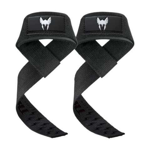 Thor Athletics Lifting Straps Extra Grip Zwart (Zwart Logo)