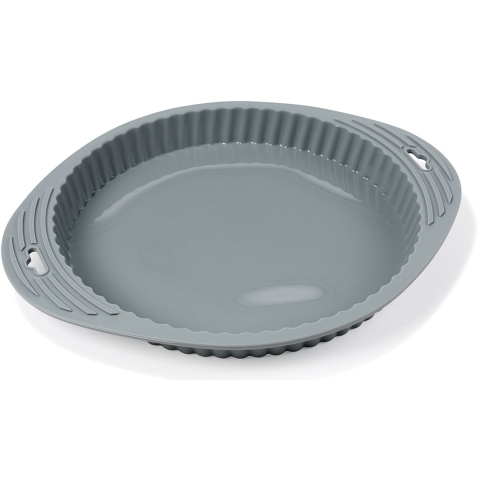 Funktion Pie dish Round grey silicone