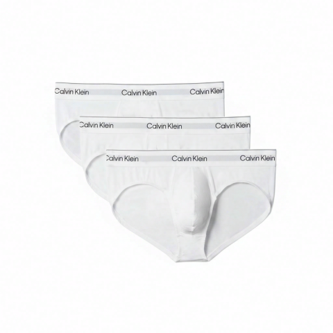 Calvin Klein hip slip 3-stuksverpakking 100 3, wit, heren, 4XL