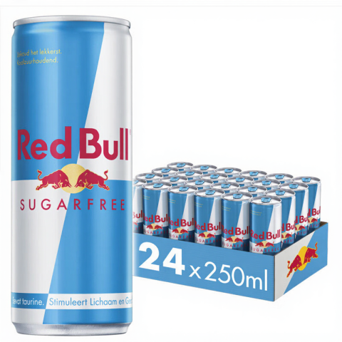 Red Bull energiedrank suikervrij - 24 x 250 ml