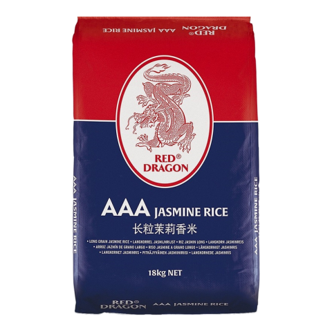 Red Dragon Cambodjaanse geurige langkorrelige rijst 18 kg