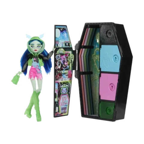 Monster High Skulltimate Secrets Ghoulia Yelps pop - 27 cm, Neon Frights