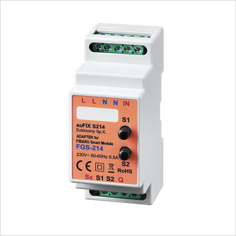 Eutonomy - euFIX S214 DIN adapter (with button)