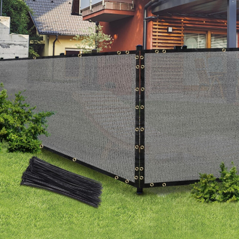 TENAX Privacy geweven scherm - 1,50 x 50 m, Lichtgrijs