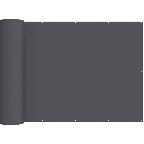 VidaXL Balkon privacy scherm 150 x 500 cm polyester antracietkleurig