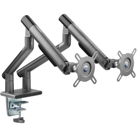 Alterzone Arm Duo dual aluminum monitor arms Space gray