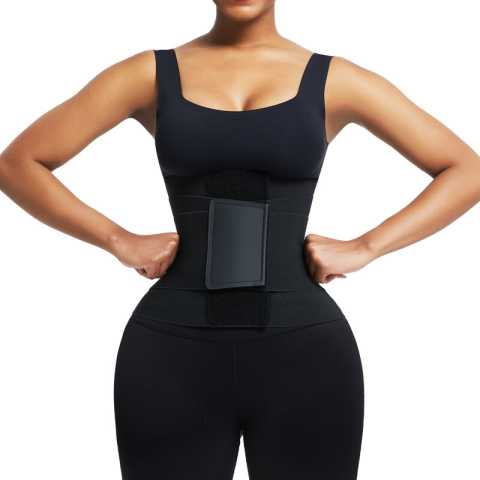 Feelingirl drievoudige tailletrainer met buikcontrole XL - zwart