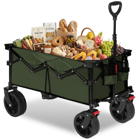Sekey 330 lb inklapbare opvouwbare bolderwagen met grote capaciteit