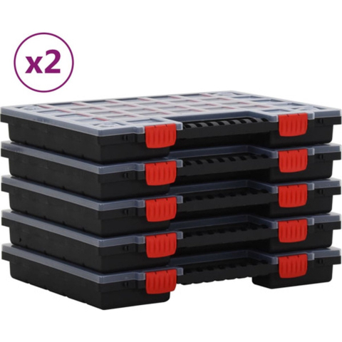 VidaXL Assortimentsdozen 10 st 40x30x5 cm polypropeen