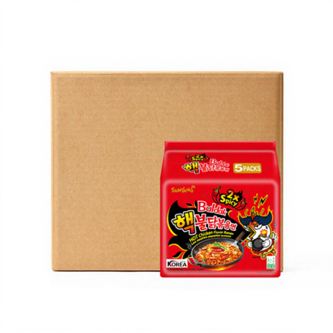 Samyang Dubbel Pittige Hot Chicken Ramen Multi 140 g x 5 x 8