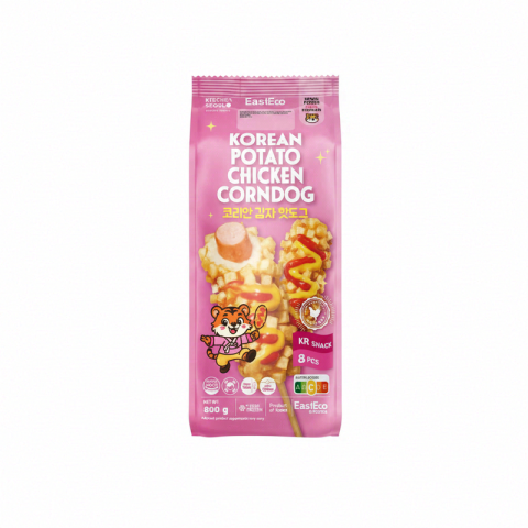Rengi's Koreaanse kip-corn dog met aardappel (8 x 100 g)