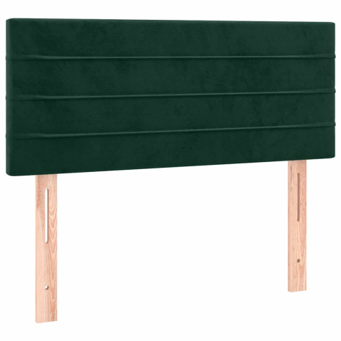 VidaXL Hoofdbord 100x5x78/88 cm fluweel donkergroen