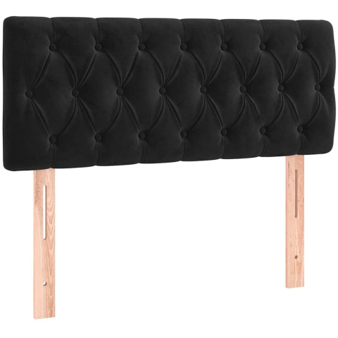 VidaXL Hoofdbord 100x7x78/88 cm fluweel zwart