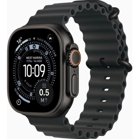 Apple Watch Ultra 3, Oceaanband, Zwart (Zwart)