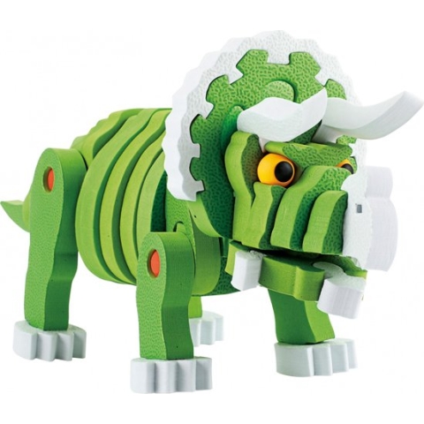 Toi-toys Knutselpuzzel Tricera Junior 25,8 Cm Groen 59-delig