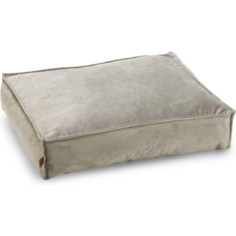 Designed by Lotte Nalino - Hondenkussen - Fluweel - Grijs - 70x55x15 c cm