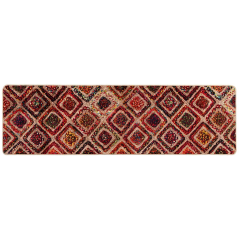 VidaXL Vloerkleedloper marsa meerkleurig 50 x 200 cm polyester en pvc