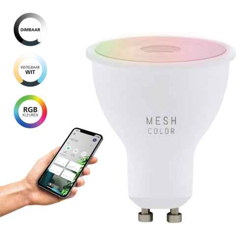 EGLO Connect.z smart led lamp - gu10 - ø 5 cm - instelbaar rgb & wit licht - dimbaar - zigbee