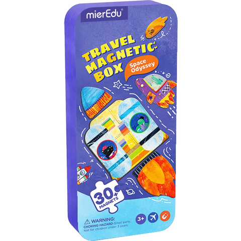 MierEdu magnetische puzzeldoos - space odyssey - bevat 2 scènes - meer dan 30 magneten - 3 jaar