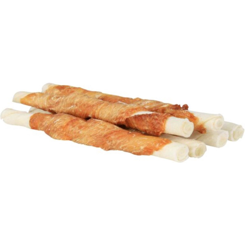 Trixie Denta Fun Chicken Chewing Roll Hondensnacks Kauwsnack 45 gr 17 cm 100 st